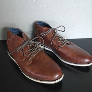 London Underground Classic Brown Leather Chukka Boots Size 10.5